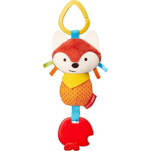 Skip Hop Bandana Buddies Baby Activity Chime & Teether Stroller Toy, Fox