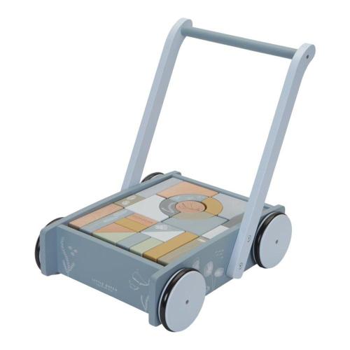 Little Dutch Baby Walker / Block Trolley in Ocean
– Scandiborn USA