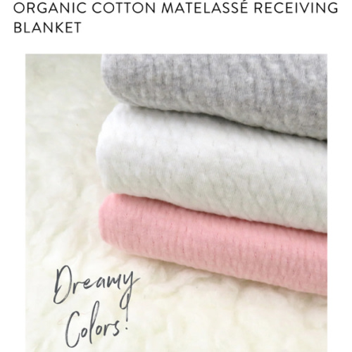 Organic Cotton Matelasse Reversible Receiving Blanket | Honest Baby Clothing