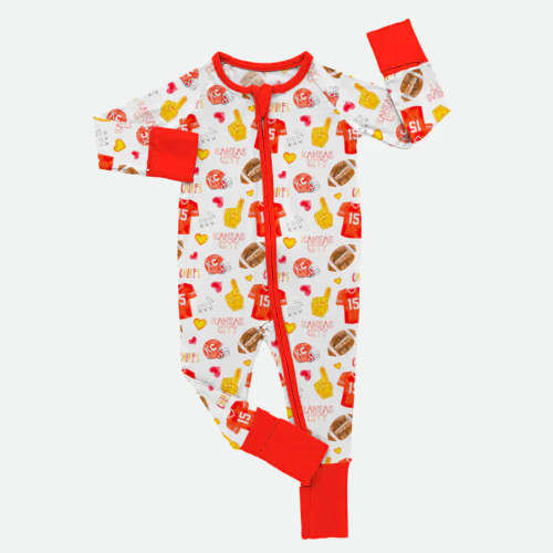 Kingdom Watercolor - Bamboo Zippy Romper
