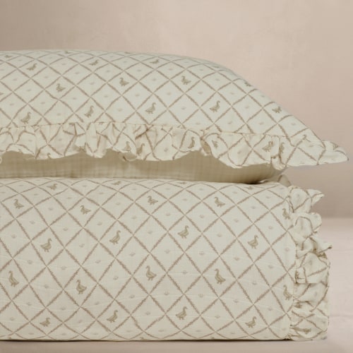 'Duck' - Premium Muslin Crib Quilt & Sham