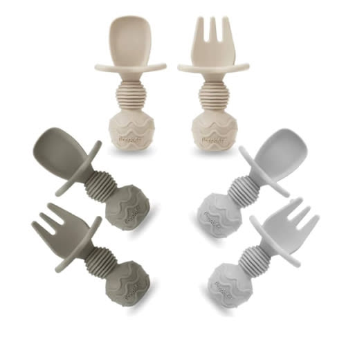 Amazon.com : silicone baby spoons and forks