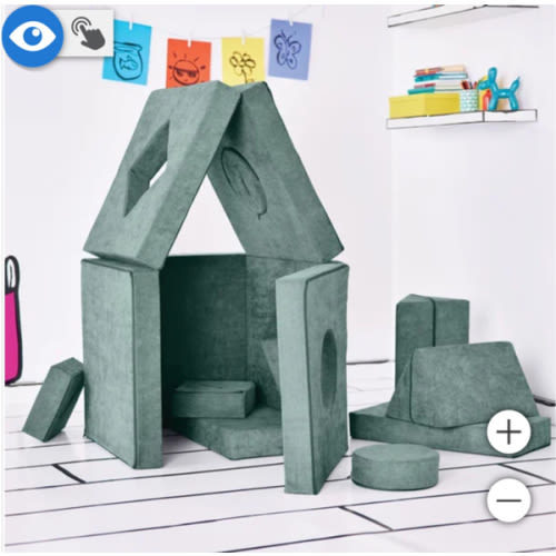 Yourigami Kids Convertible Play Fort