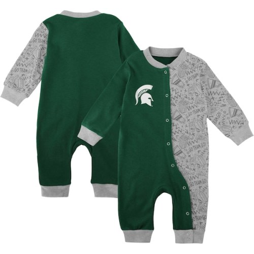 Michigan State Spartans Infant Playbook Two-Tone Sleeper - Green