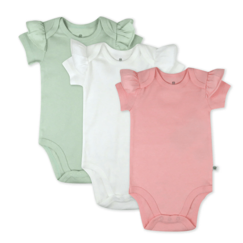 3-Pack Organic Cotton Short Sleeve Bodysuits | Honest Baby Clothing