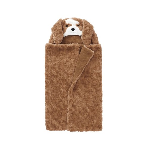 Jack Spaniel Faux Fur Baby Hooded Towel