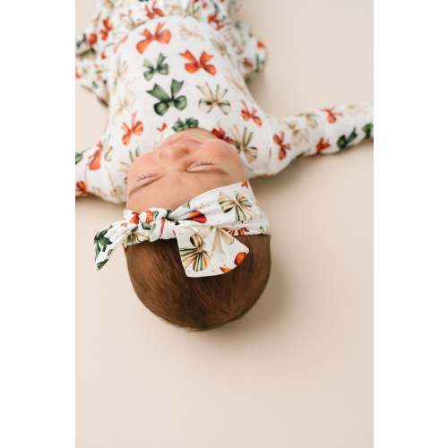 Holiday Bows Bamboo Headband