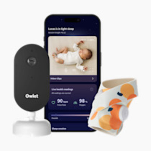 Owlet Dream Duo 3 Smart Baby Monitor - Sweet Clementine