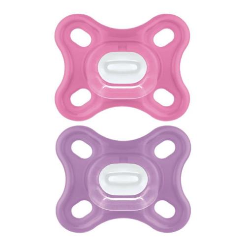 MAM Comfort Pacifier 2 Pack - Girl