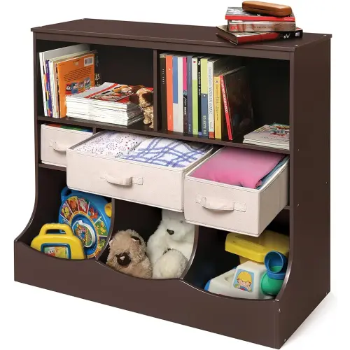 Badger Toy Storage and Book Shelf - Espresso