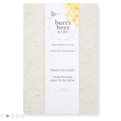 Solid Organic Cotton BEESNUG® Fitted Crib Sheet