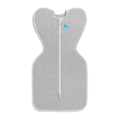 Love to Dream Swaddle Up Sleep Sack- Cotton 1.0 TOG - Gray - M: Two-Way Zipper, Sleeveless Design, Knit Jersey