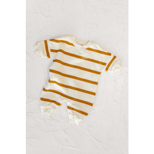 Lounge Suit - Mustard Stripe