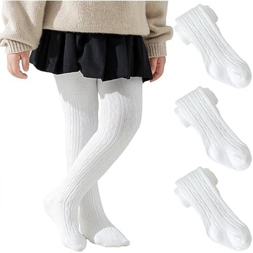 Jormatt Baby Girl Tights Cable Knit Toddler Tights Cotton Winter Leggings Stockings Pantyhose for Newborn Infant