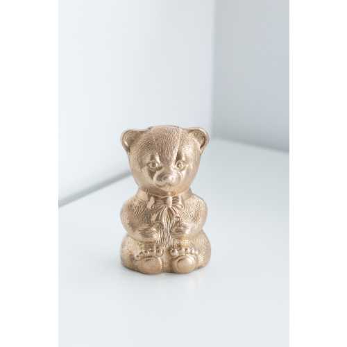 Vintage Brass Teddy Bear Bank, Solid Brass Coin Bank -Bear Figurine, Nursery Decor, Heavy Duty Money Bank, Fun Animal Piggy Bank