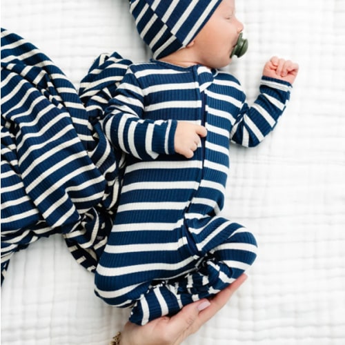 Jack Ribbed Zipper Footies