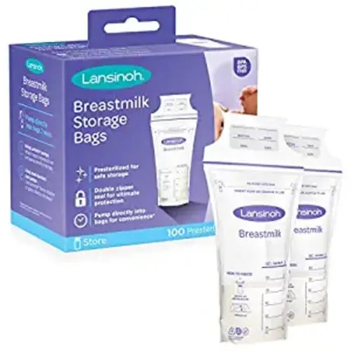 Lansinoh Breastmilk Storage Bags, 100 Count