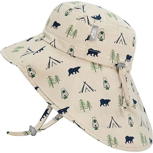 JAN & JUL Kids' Adjustable Cotton Adventure Sun Hat 50+ UPF