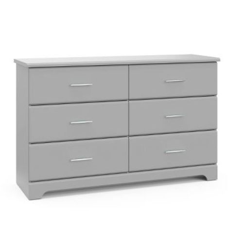 Storkcraft Brookside 6-drawer Double Dresser - Gray