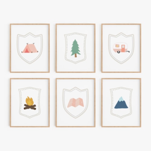 Adventure themed nursery prints, National park art for kids room, Gender neutral nursery decor – Flip The Script Studios