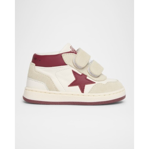 Boy's June Two-Toned Leather Sneakers, Baby