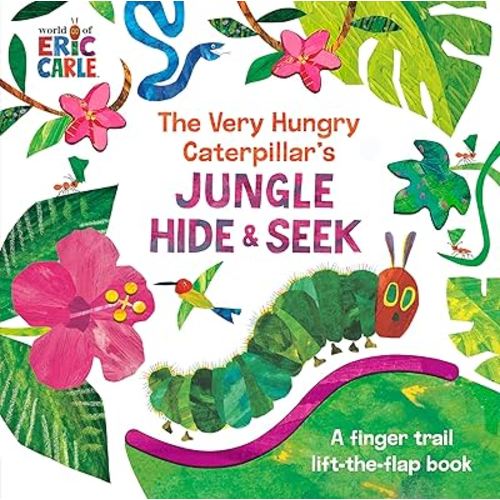 The Very Hungry Caterpillar's Jungle Hide & Seek: A Finger Trail Lift-the-Flap Book (World of Eric Carle)