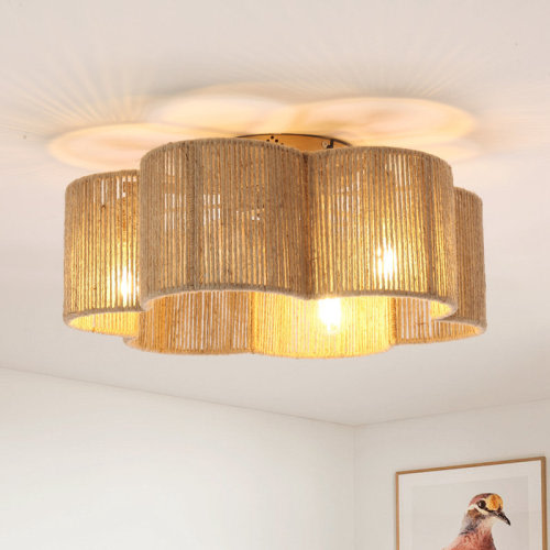 Everly Quinn 20.9" Boho Caged Ceiling Fan With Light Kit And Remote Control & Reviews | Wayfair