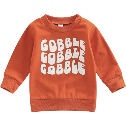 Hnyenmcko Baby Boy Girls Halloween Clothes Infant Long Sleeve Crewneck Pullover Sweatshirt Shirt Toddler Fall Sweater Tops