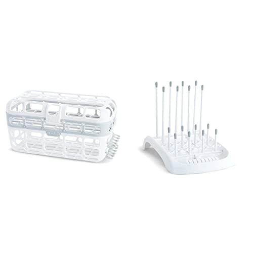Munchkin® FoldTM Countertop Baby Bottle Drying Rack, High Capacity Dishwasher Basket, 1 Pack