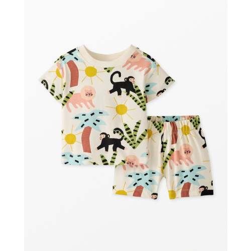 Baby Relaxed Fit T-Shirt & Shorts Set | Hanna Andersson 3-6 Mos