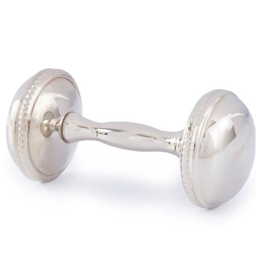 Silver Baby Rattle