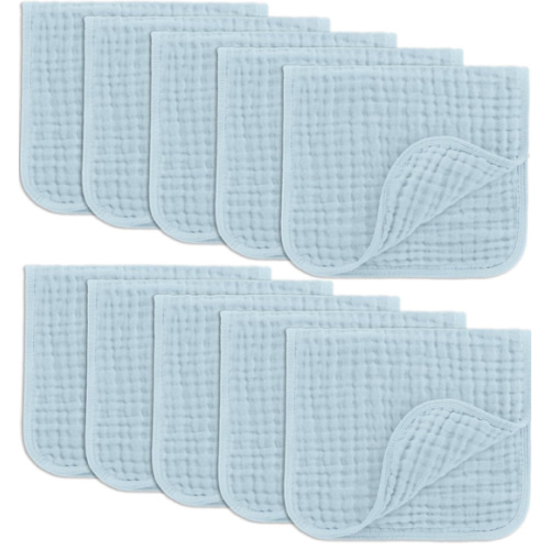 Amazon.com: Comfy Cubs Muslin Burp Cloths 20" x 10", Pack of 10 - Large, 6-Layer, Ultra Absorbent 100% Cotton for Baby Drool and Messes - Soft, Safe & Gentle Baby Burp Cloths for Boys & Girls - Multi : Baby