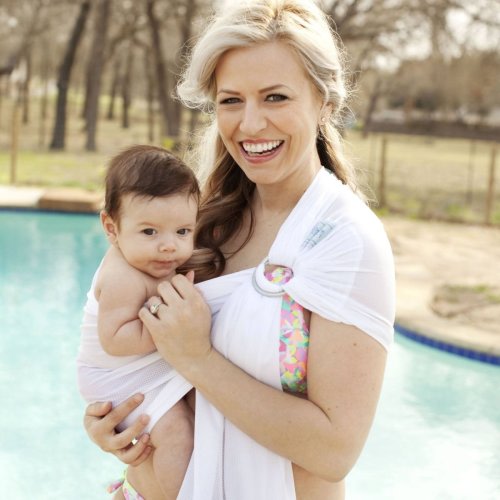 White Wave Water Ring Sling by Beachfront Baby
