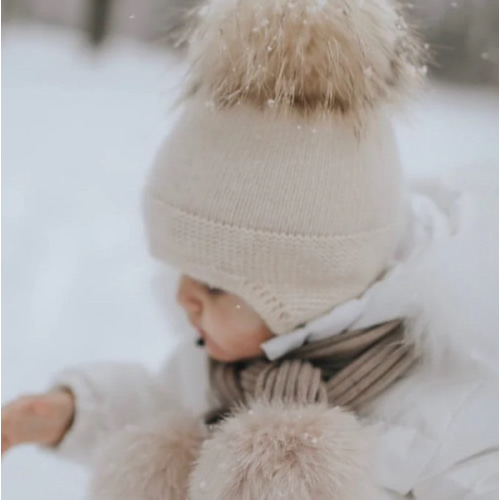 Cashmere Aviator Pom Hat