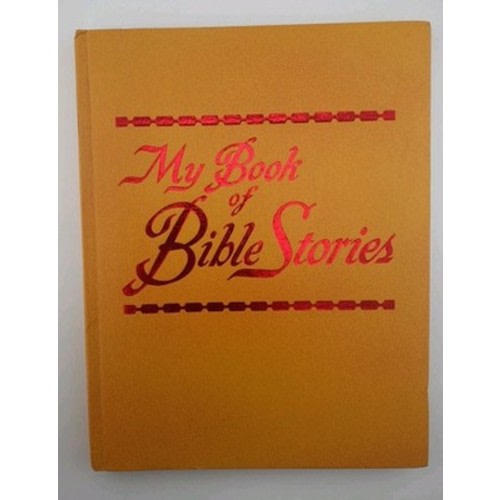 Vintage 'My Book Of Bible Stories' 1978 Yellow Hardcover Watchtower And Tract