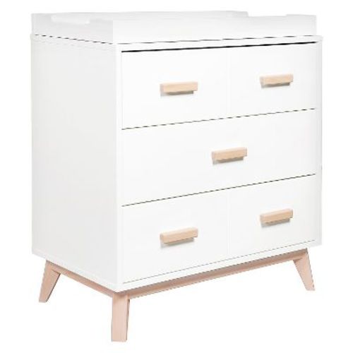 Babyletto Scoot 3-drawer Changer Dresser - White/washed Natural
