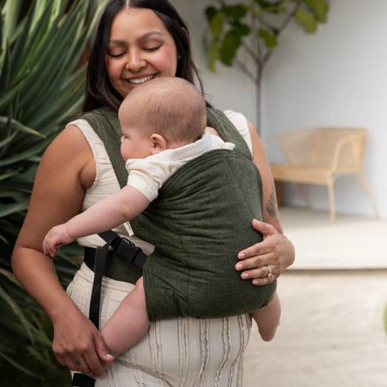 Grove Lark Baby Carrier | Dark Green Soft Structured Carrier | hope&plum