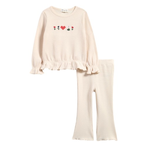 Birch Waffle Long Sleeve Top & Flare Leggings Set, 6M
- Only a few left