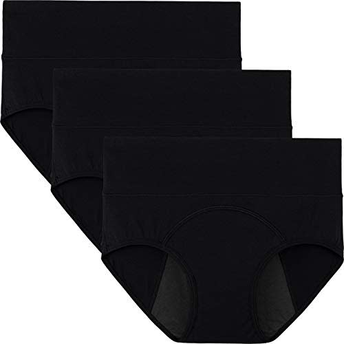 INNERSY Women's Period Underwear High Waisted Postpartum Maternity Panties 3-Pack