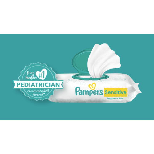Pampers Sensitive Baby Wipes 8-Pack 672 Wipes (Select for More Options)