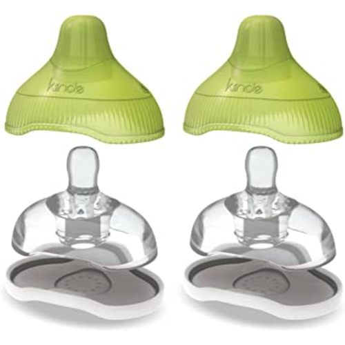 Kiinde Twist Active Latch Nipples for Breast Milk or Formula Feeding - Slow Flow (2 Pack)