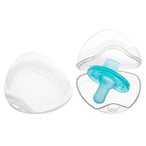 LANEYLI Pacifier Case Pacifier Holder Case Pacifier Clip Binky Holder Case Pacifier Box Pacifier Accessories 2 Pack Transparent - 2 Count (Pack of 1)