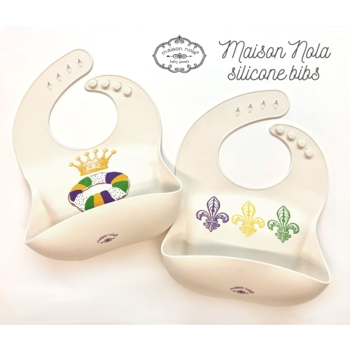 Mardi Gras Silicone Bibs | Maison Nola
