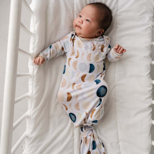 Luna Neutral Bamboo Viscose Infant Knotted Gown