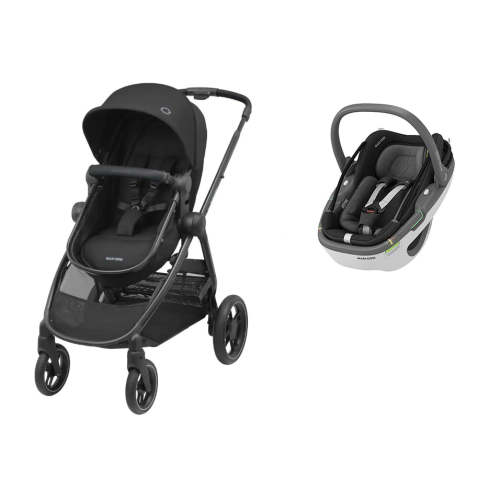 Duo Zelia 3 + Coral 360 Essential Black Maxi-Cosi