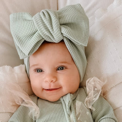 You Are Mine - Topknot Headwrap Mint