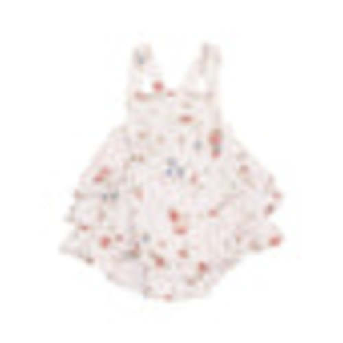 Ruffle Sunsuit, Climbing Roses – SpearmintLOVE