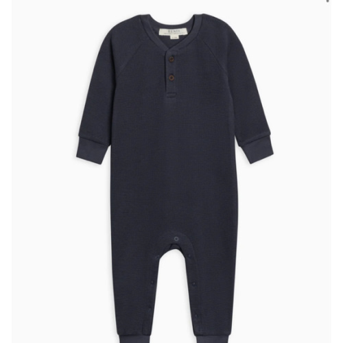 Crosby Waffle Knit Henley Romper