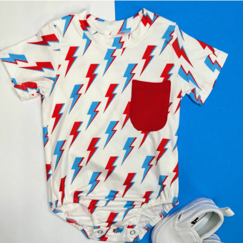Patriotic Bolts Bubble Romper (FINAL SALE) – Bella-Breez Boutique