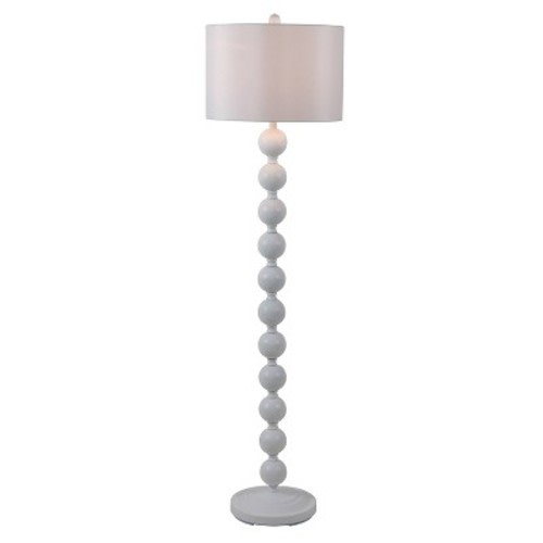 59" Stacked Ball Floor Lamp White - Decor Therapy
